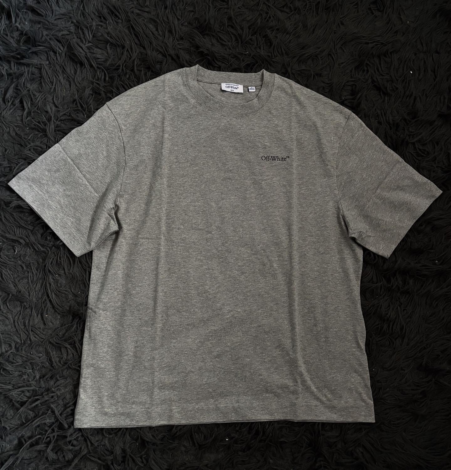 OFF WHITE ARROWS GREY TEE vista 2