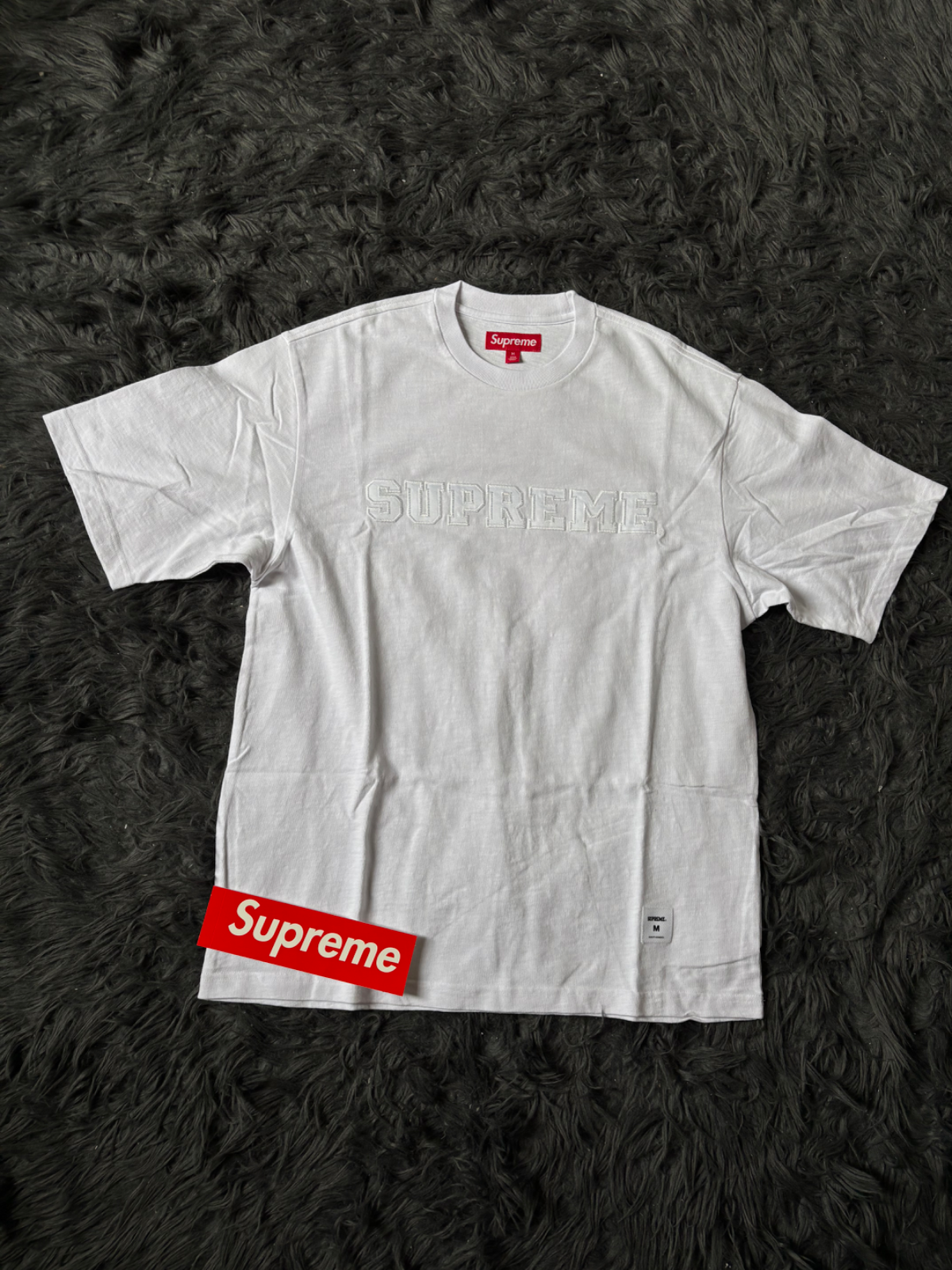 Supreme SS Top Collage White Logo Appliqué