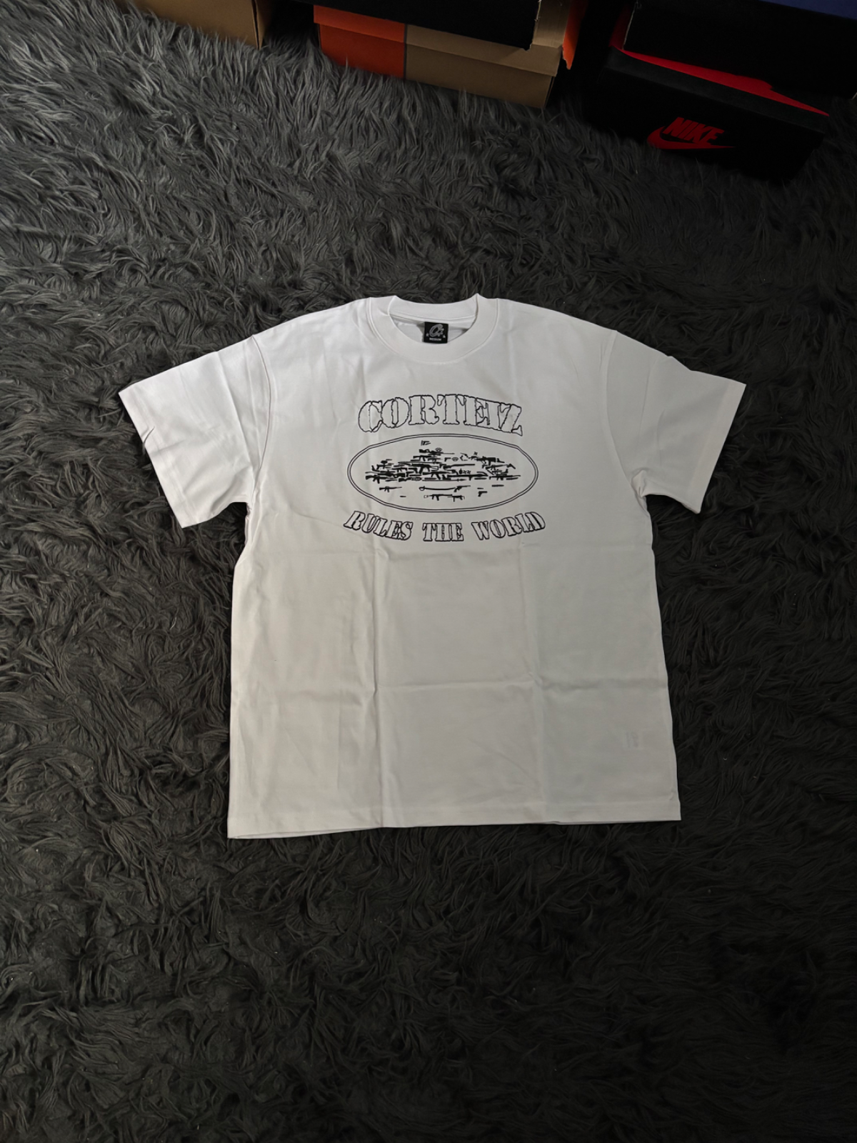 Corteiz Artillery Island White Tee