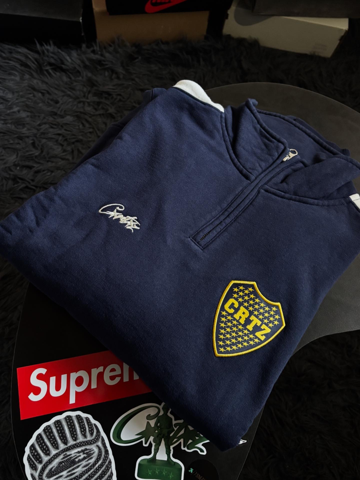 Cortiez X Boca Juniors Zip UP vista 2