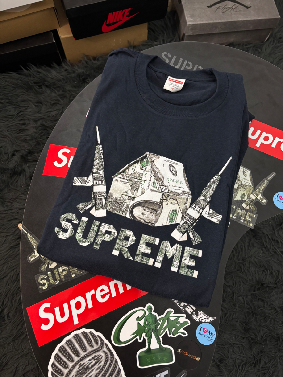 Supreme Origami Tee Navy