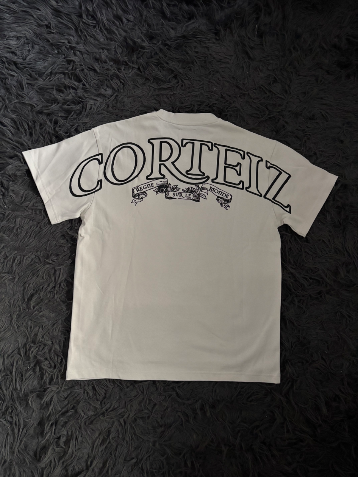 Corteiz Heavyweight White Tee vista 2
