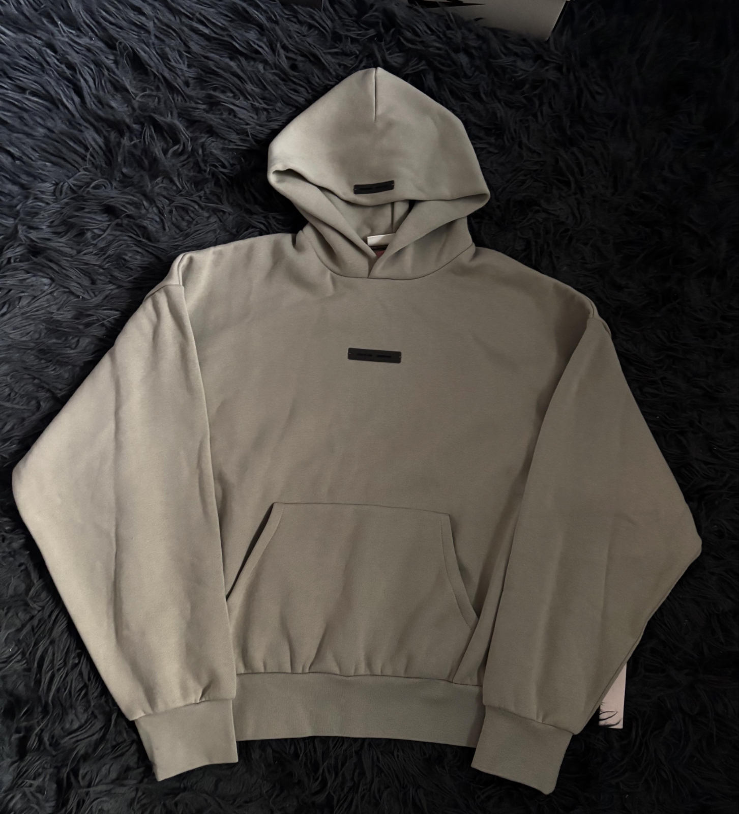 Essentials Hoodie FW25 Abbey Stone vista 2