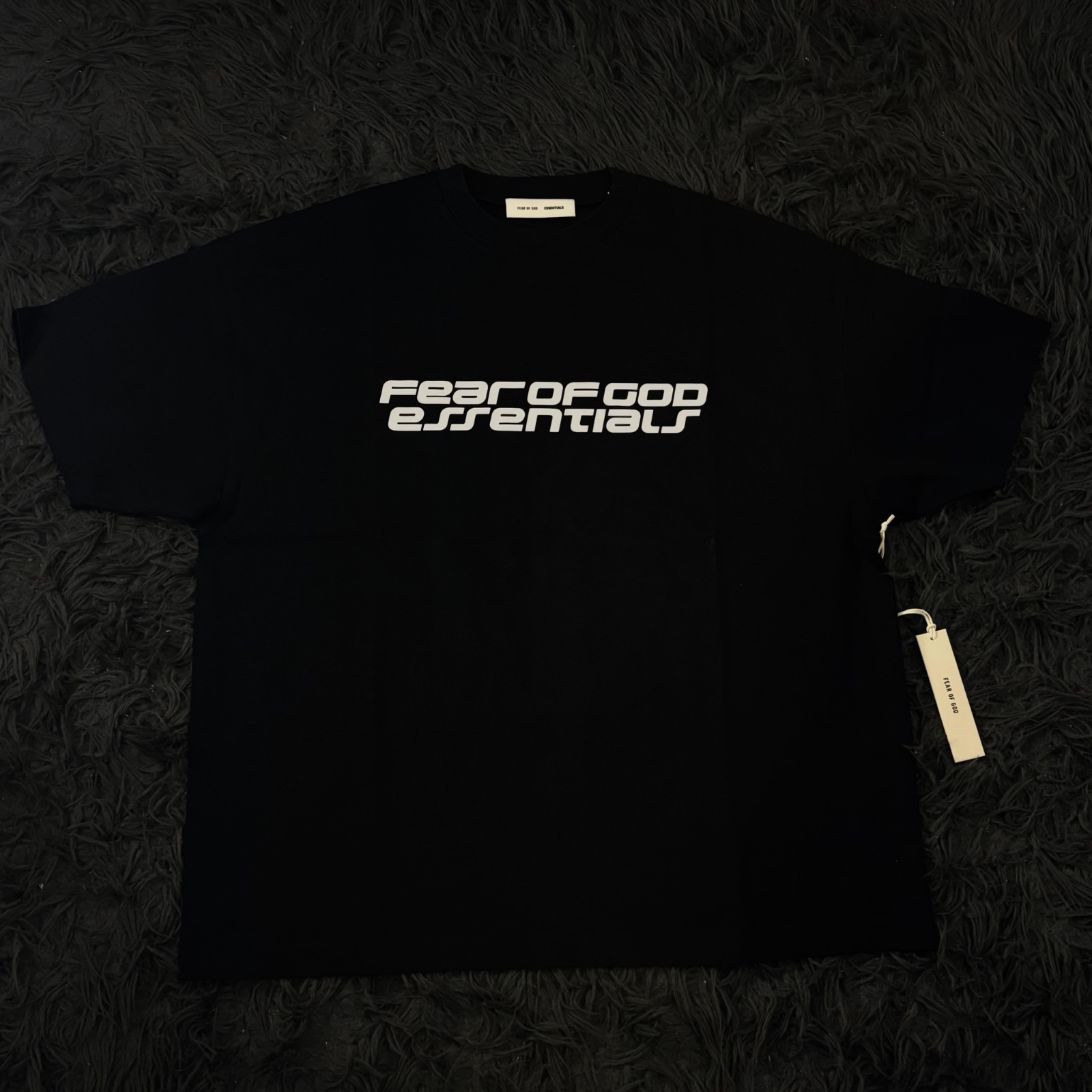 ESSENTIALS PONTE BLACK 90S TEE