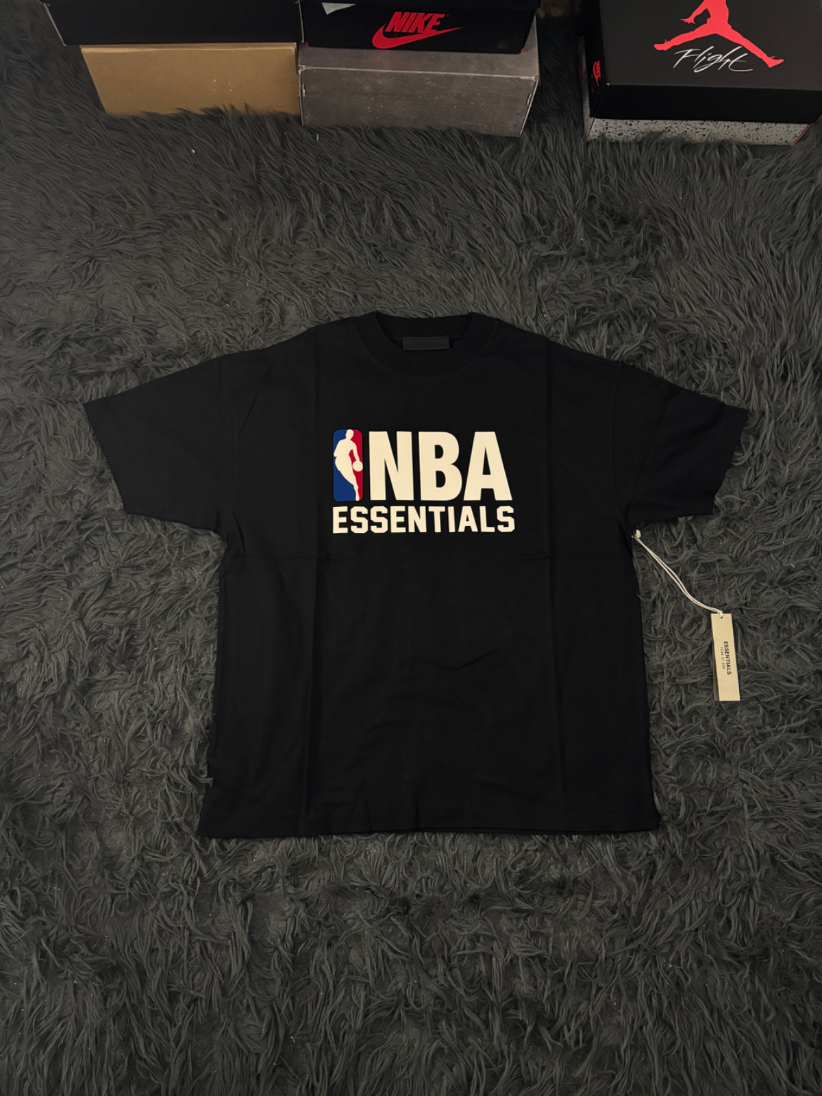 ESSENTIALS X NBA BLACK TEE