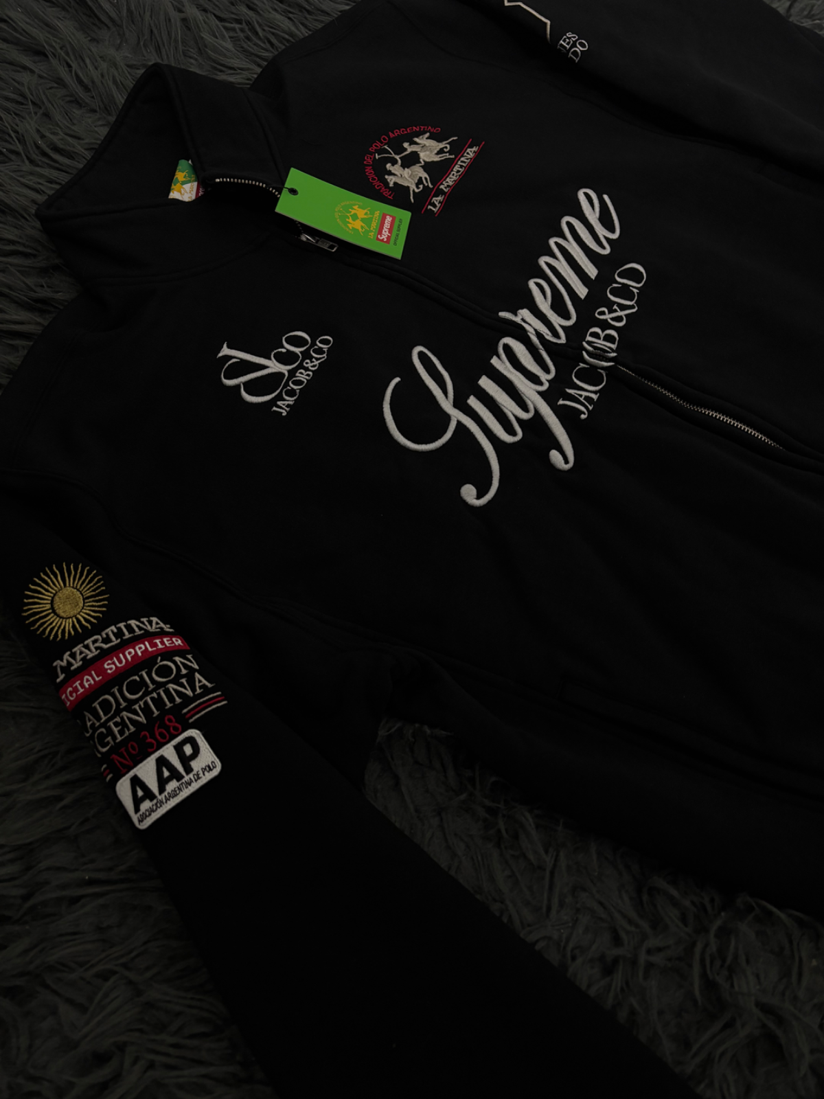 SUPREME X LA MARTINA ZIP UP vista 3