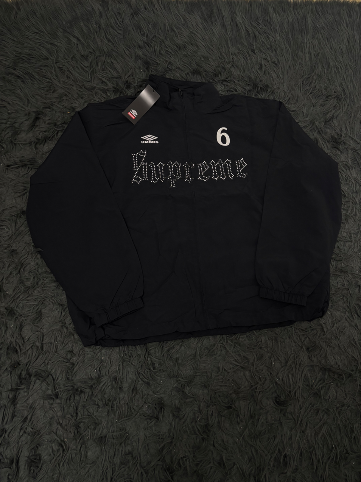 SUPREME X UMBRE RHINESTONE TRACK JACKET