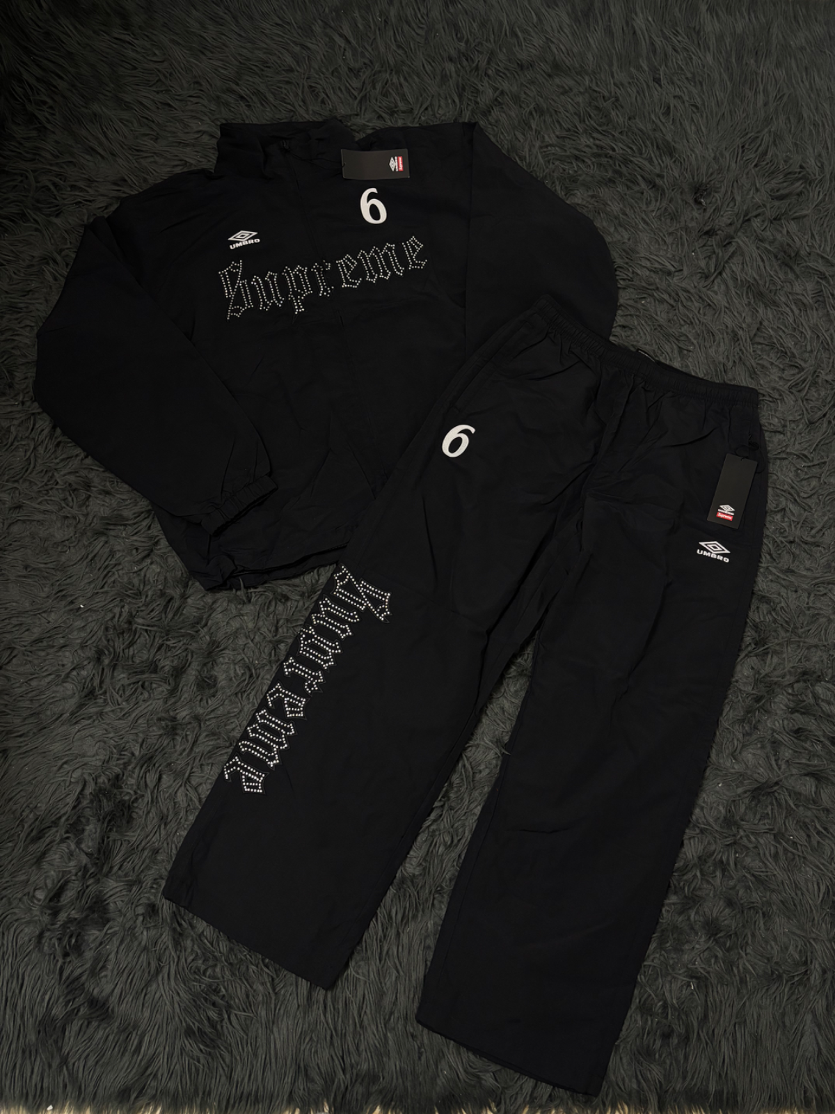 SUPREME X UMBRE RHINESTONE TRACK JACKET vista 2