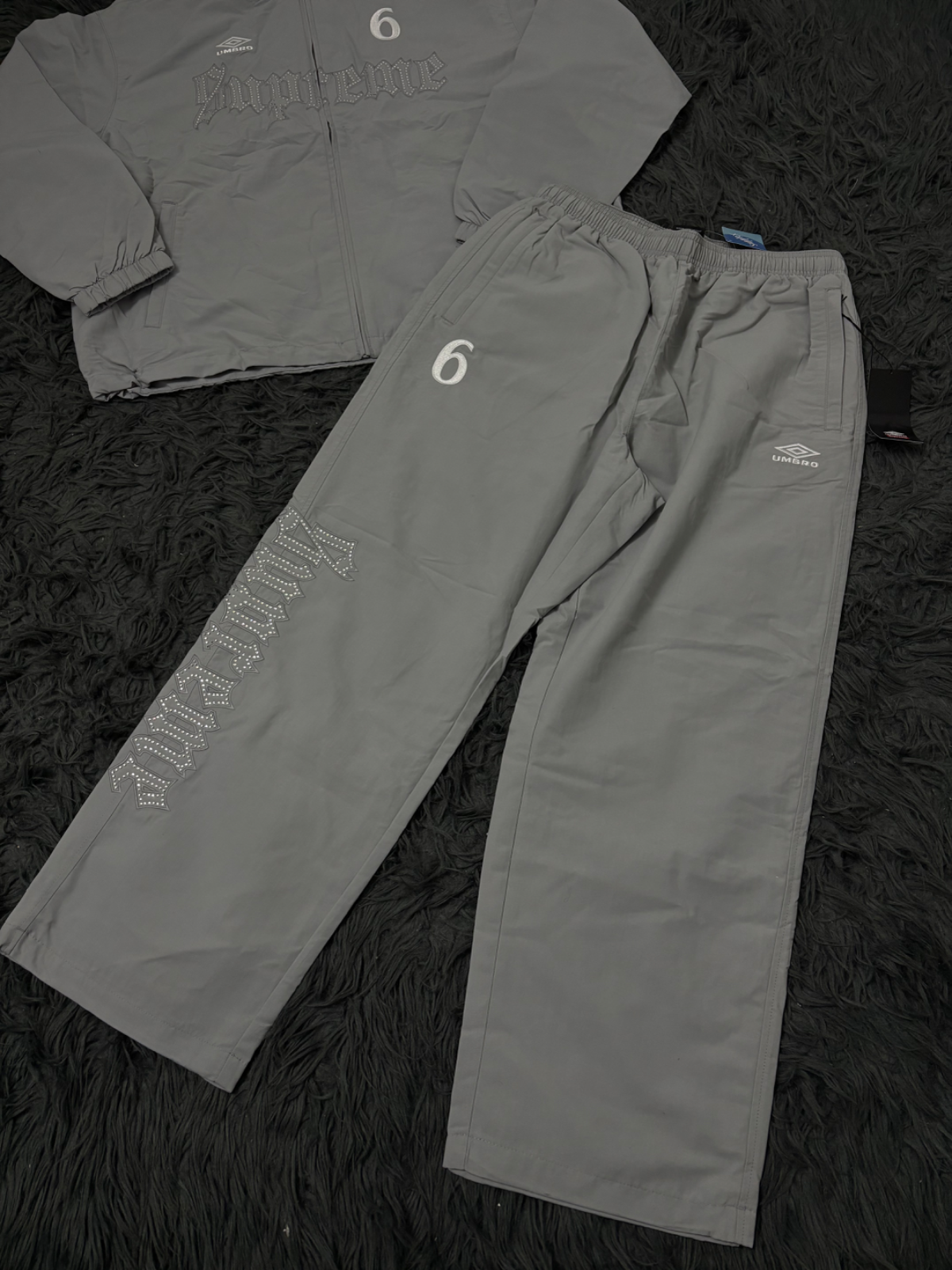 SUPREME X UMBRO RHINESTONES TRACK PANT