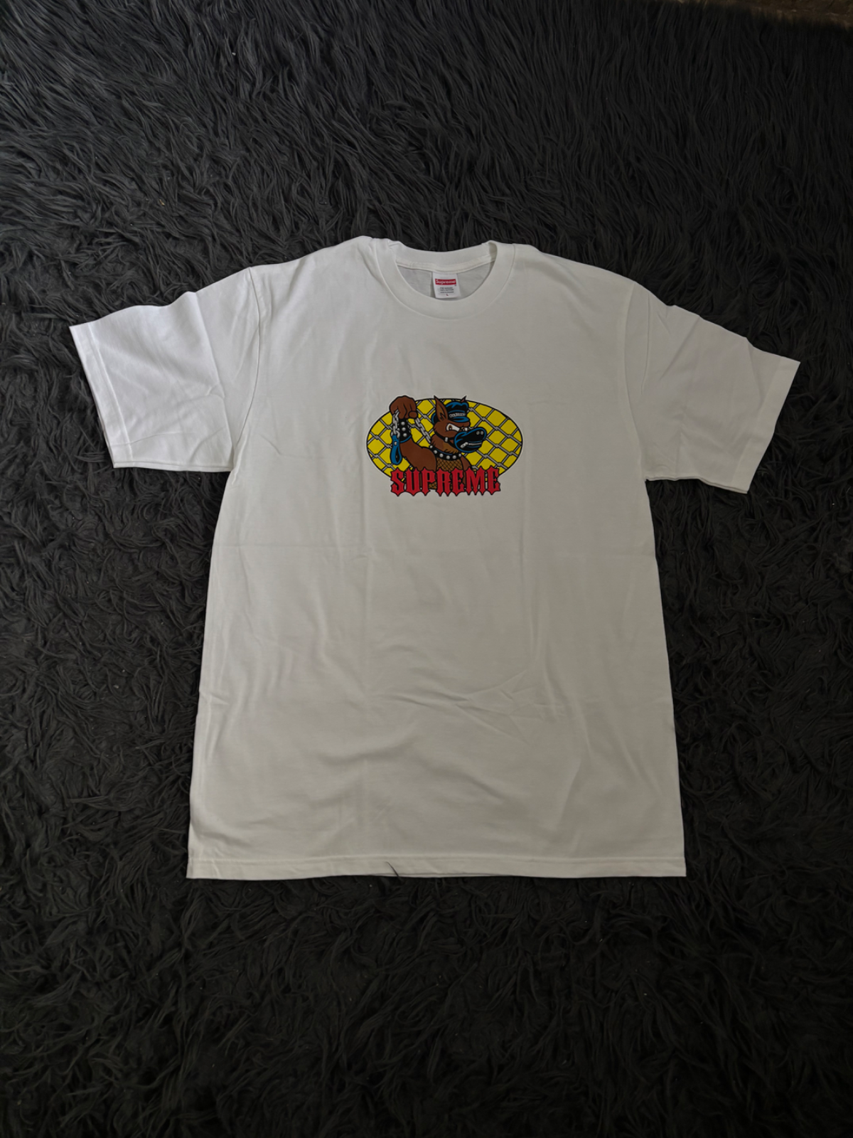 SUPREME LEASH TEE WHITE vista 2